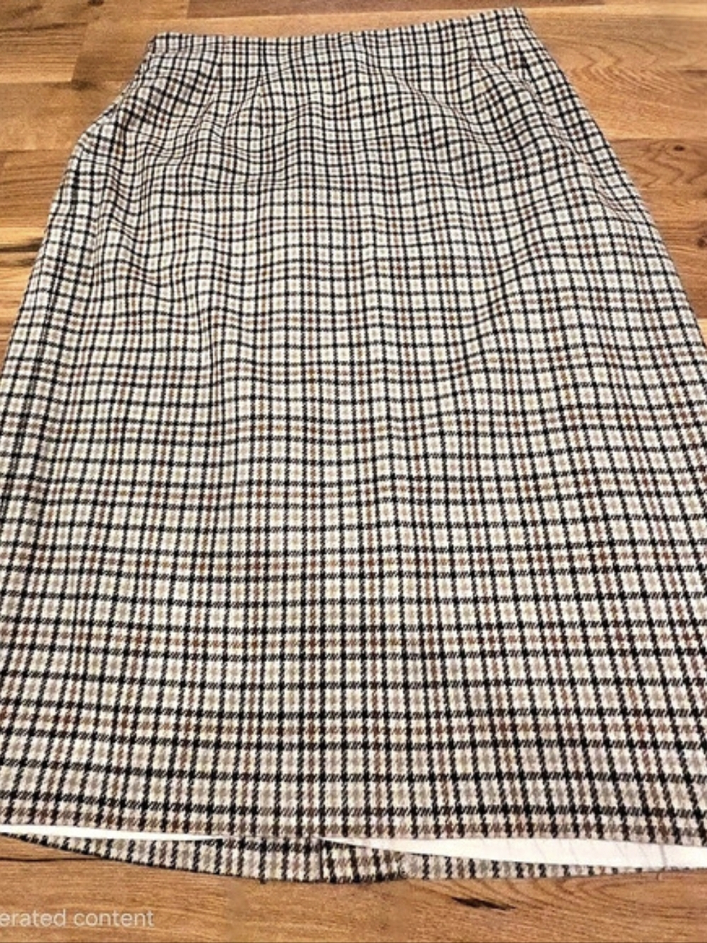 Vintage Plaid Wool Skirt In The Perfect Fall Colors